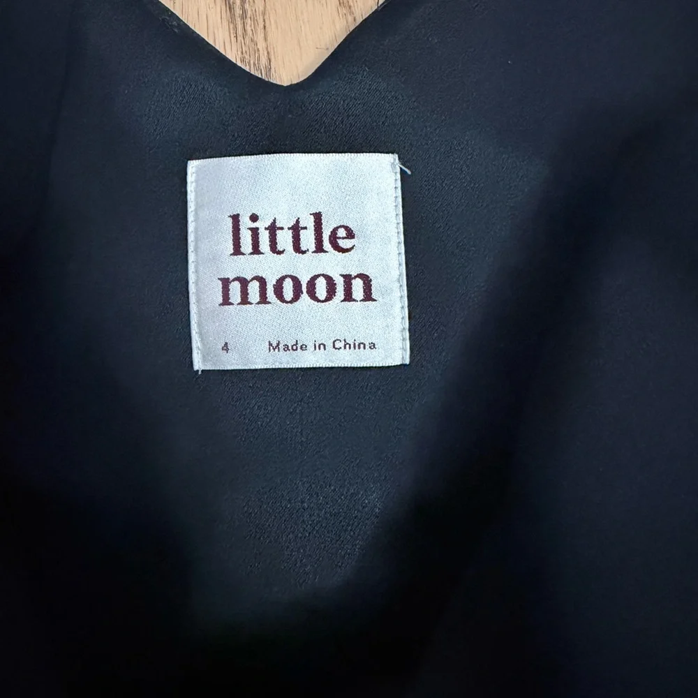 Aritzia Little Moon Petunia Jumpsuit Women's Black Size 4 Classic open back - Picture 12 of 13